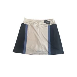 Golfini Stability-Short Women’s XL Golf Skort Blue White Stretch Athletic